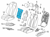 OEM Acura RDX Heater Complete , Front Diagram - 81524-TJB-A21