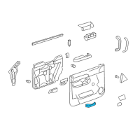 OEM GMC Handle, Inside Diagram - 15936892