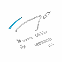 OEM 1991 Acura NSX Garnish, Driver Side (Platinum White) Diagram - 84151-SL0-A01ZD