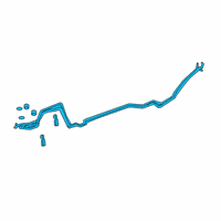 OEM GMC Acadia Rear AC Tube Diagram - 84614566