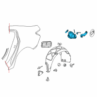 OEM Buick LaCrosse Filler Pocket Diagram - 22856826