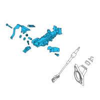 OEM 2014 Infiniti QX50 Column Assy-Steering, Upper Diagram - 48810-3WU1A