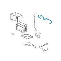 OEM GMC Sierra 1500 HD Cable, Battery Negative Diagram - 15321221