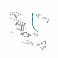 OEM 2007 GMC Sierra 3500 HD Cable Asm, Battery Positive Diagram - 15371970