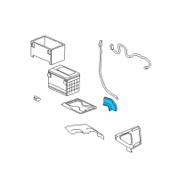 OEM 2005 Cadillac Escalade Bracket Asm-Battery Tray Diagram - 15727997