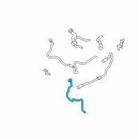 OEM 2011 BMW 535i GT Radiator Coolant Hose Lower Diagram - 17-12-7-600-836