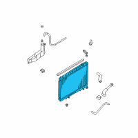 OEM 2004 Nissan Pathfinder Radiator As Diagram - 21460-4W017