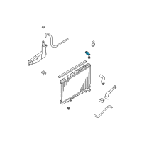 OEM 1998 Nissan Pathfinder Bracket Assy-Radiator Mounting Diagram - 21542-2W10A