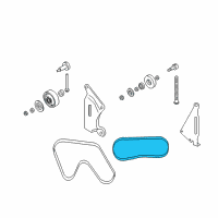 OEM Nissan 350Z Air Conditioner Compressor Belt Diagram - A1920-AL510