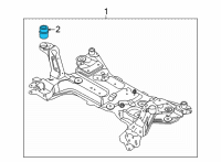 OEM 2022 Ford Bronco Sport INSULATOR ASY Diagram - LX6Z-5A103-A