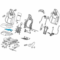 OEM 2012 Chevrolet Camaro Seat Cushion Heater Diagram - 22895210