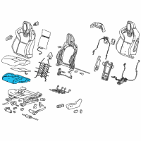 OEM Chevrolet Camaro Pad Asm-Driver Seat Cushion Diagram - 22972737