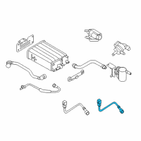 OEM Hyundai Accent Sensor Assembly-Oxygen, Rear Diagram - 39210-2B220