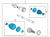 OEM Chevrolet Trailblazer Boot Kit Diagram - 42721976