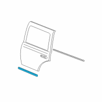 OEM 2004 Dodge Durango Molding-Rear Door Diagram - 5HY081DRAD