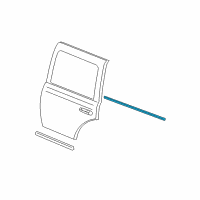 OEM Dodge Durango Seal-Rear Door Diagram - 55362205AB