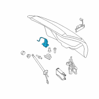 OEM 2011 Ford Edge Latch Diagram - 7T4Z-7843150-B