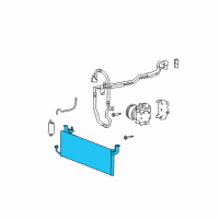 OEM 2003 Hyundai XG350 Condenser Assembly-Cooler Diagram - 97606-38002