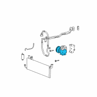 OEM 2003 Hyundai Tiburon PULLEY Assembly-Air Conditioning Compressor Diagram - 97643-38020