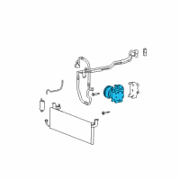 OEM 1999 Hyundai Sonata Compressor Assembly Diagram - 97701-38071