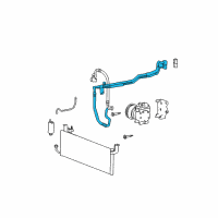 OEM 1999 Hyundai Sonata Hose-Cooler Line Suction Diagram - 97763-38070