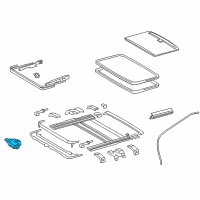 OEM Lexus ES350 Gear Assembly, Sliding Roof Diagram - 63260-33140