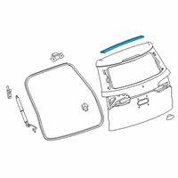 OEM 2021 Cadillac XT6 Upper Weatherstrip Diagram - 84239764
