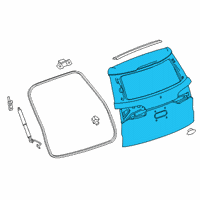 OEM Cadillac Lift Gate Diagram - 84795580