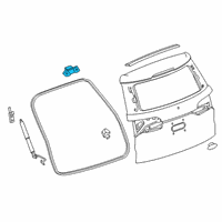 OEM Cadillac XT6 Hinge Diagram - 84256735