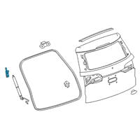 OEM 2021 Cadillac XT6 Lift Cylinder Bracket Diagram - 84256739