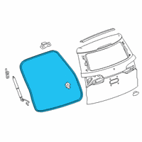 OEM 2021 Cadillac XT6 Body Weatherstrip Diagram - 84530316