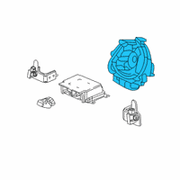 OEM 2021 Honda Accord Reel Assembly, Cable Diagram - 77900-TVA-A12