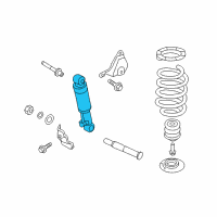 OEM 2016 Hyundai Santa Fe Sport Rear Shock Absorber Assembly Diagram - 55310-4Z800