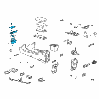 OEM 2004 Pontiac Bonneville Holder Asm, Front Floor Console Cup *Neutral Medium Diagram - 25728506