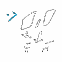 OEM Acura TSX Garnish Assembly, Right Front Pillar (Gray) Diagram - 84101-TL0-G02ZA