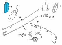 OEM BMW M550i xDrive CONTROL UNIT FOR SURROUND-VI Diagram - 66-53-5-A18-E00