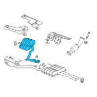 OEM 2021 Dodge Charger MUFFLER-Exhaust Diagram - 68271452AB