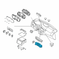 OEM Kia Optima Control Assembly-Heater Diagram - 972504U403