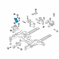 OEM Kia Soul Engine Mounting Bracket Assembly Diagram - 218202K100