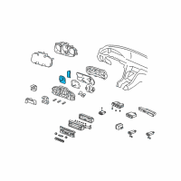 OEM 2002 Acura RL Panel, Tachometer Assembly & Print Diagram - 78125-SZ3-A04
