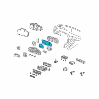 OEM 2002 Acura RL Panel, Speedometer Assembly & Speedometer Print Diagram - 78120-SZ3-A17