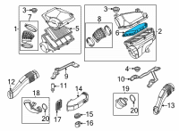 OEM 2022 BMW X5 AIR FILTER ELEMENT Diagram - 13-71-8-091-496