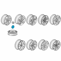 OEM Chevrolet Volt Center Cap Diagram - 22791586