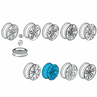 OEM 2020 Chevrolet Malibu Wheel, Alloy Diagram - 22969724