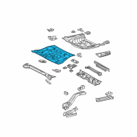 OEM Toyota Solara Center Floor Pan Diagram - 58211-07070