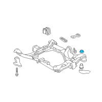 OEM 2013 Acura MDX Insulator C, Sub-Frame Mounting (Upper) Diagram - 50231-S3V-A01