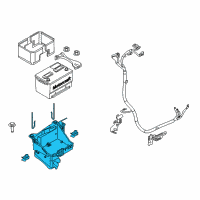 OEM 2013 Ford F-350 Super Duty Battery Tray Diagram - CC3Z-10732-A