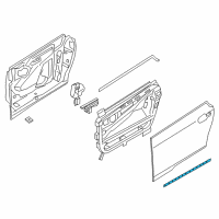 OEM 2015 BMW i3 Gasket Between Door And Entrance Front Diagram - 51-76-7-301-749