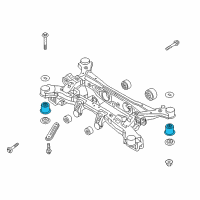 OEM 2019 Kia Sorento Bushing-X/Member Rear Diagram - 55456C5000