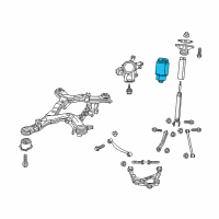 OEM 2021 Jeep Grand Cherokee Air Suspension Spring Diagram - 68258354AC